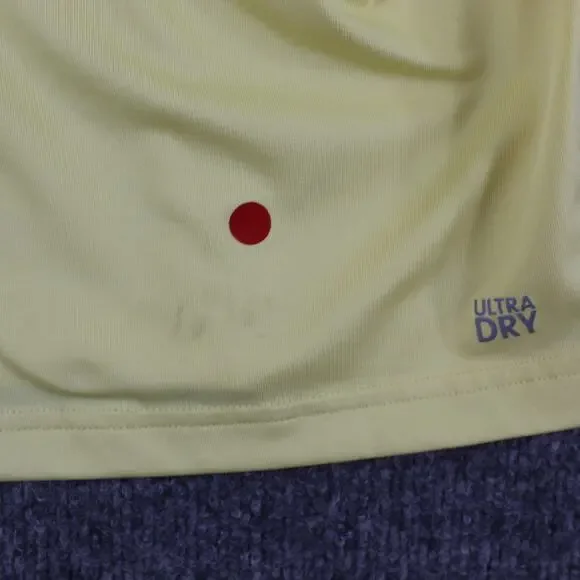 Lacoste Sport Shirt Mens Small Miami Open Polo Yellow Tennis Ultra Dry Preppy - Picture 8 of 16